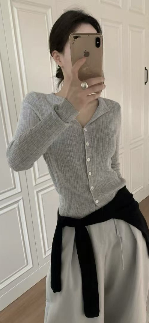 EOMPIT韓國代購女裝新款26春夏休閑人氣推薦職業時尚針織衫EOMPIT針織衫圖色2