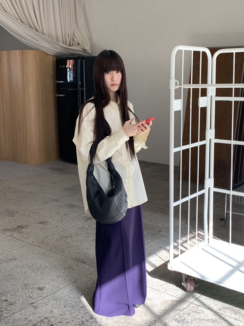 LOGARDEN韓國東大門直郵女裝新品26春夏休閑長裙不含腰帶LO GARDEN長裙