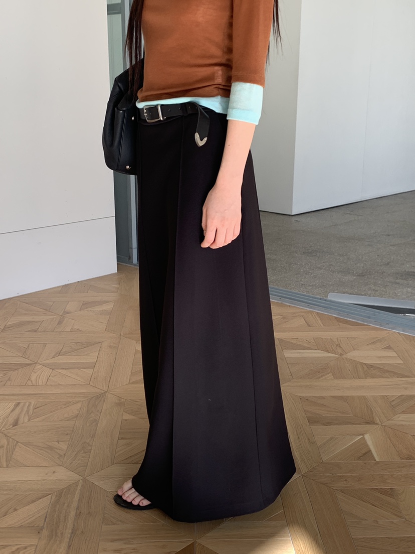 LOGARDEN韓國東大門直郵女裝新品26春夏休閑長裙不含腰帶LO GARDEN長裙