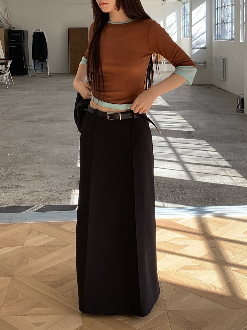 LOGARDEN韓國東大門直郵女裝新品26春夏休閑長裙不含腰帶LO GARDEN長裙