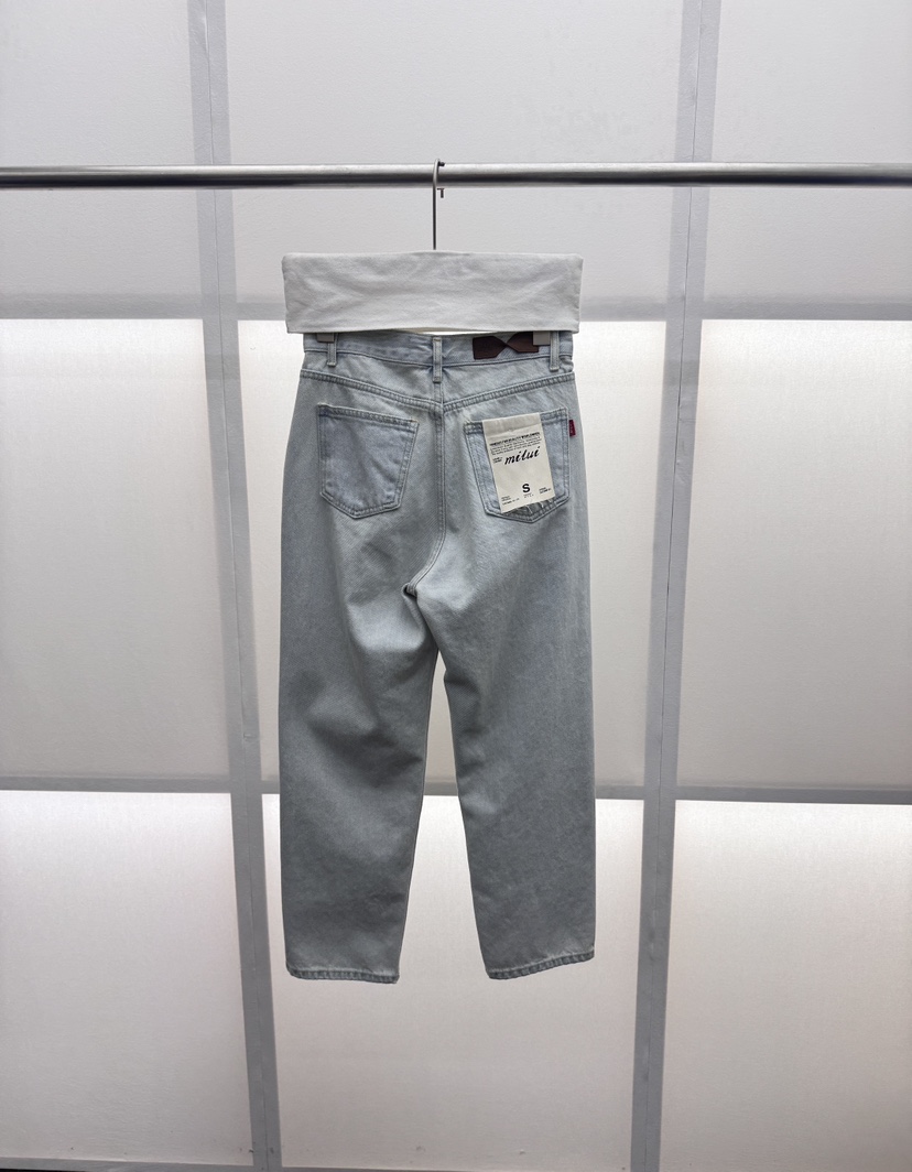 MILUI韓國直郵女裝新款26春夏人氣熱賣休閑職業推薦牛仔褲MILUI牛仔褲