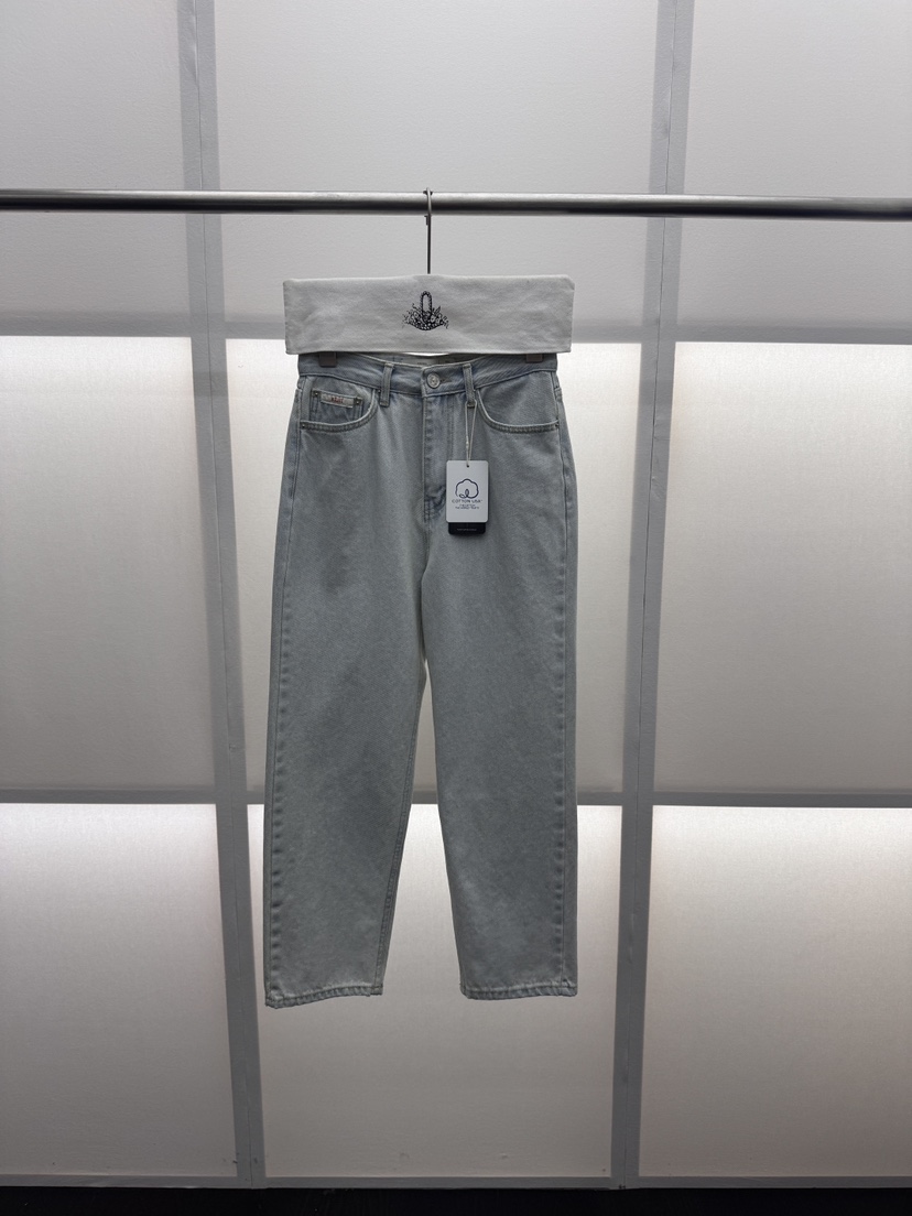 MILUI韓國直郵女裝新款26春夏人氣熱賣休閑職業推薦牛仔褲MILUI牛仔褲圖色1