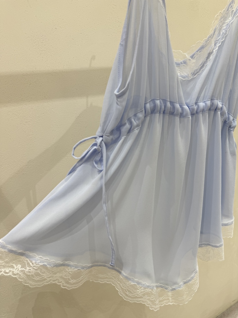 SHIRRING韓國東大門代購女士新品休閑人氣吊帶背心不對稱SHIRRING吊帶/背心