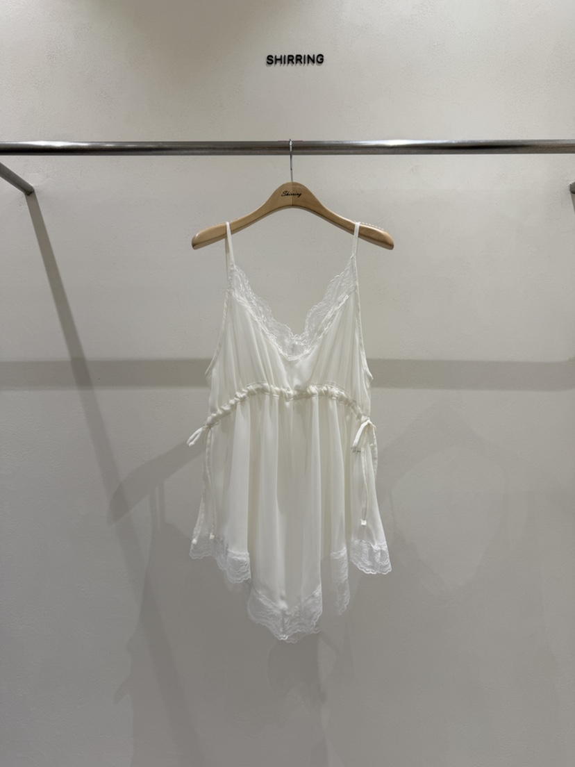 SHIRRING韓國東大門代購女士新品休閑人氣吊帶背心不對稱SHIRRING吊帶/背心圖色3