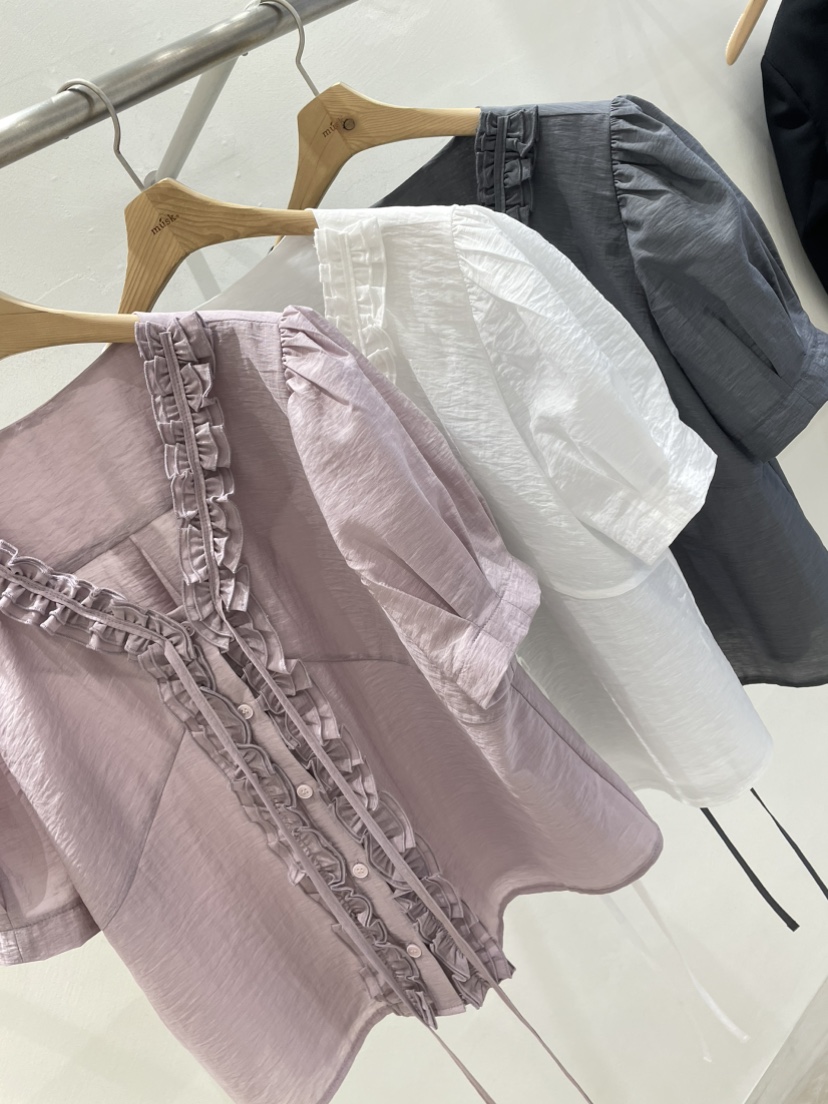 MUSK韓國代購女裝新款休閑熱賣職業時尚人氣26春夏襯衫蕾絲衫MUSK襯衫/蕾絲衫