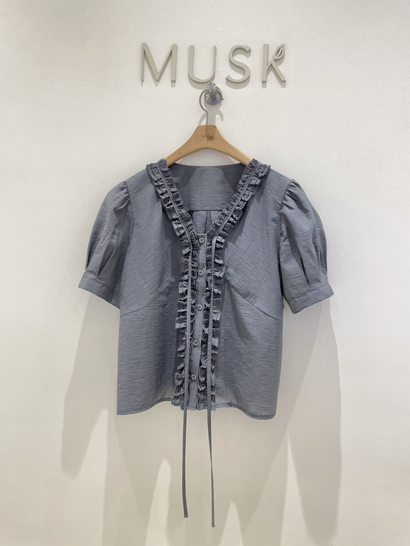 MUSK韓國代購女裝新款休閑熱賣職業時尚人氣26春夏襯衫蕾絲衫MUSK襯衫/蕾絲衫圖色3