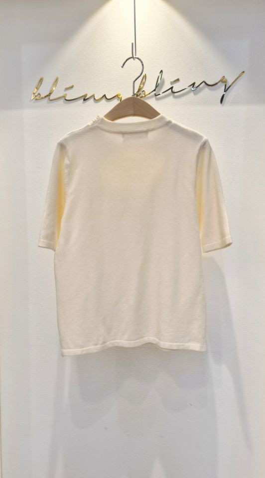 RICO/BLING BLING-S韓國東大門代購女士新款職業針織衫珍珠領RICO/BLING BLING-S針織衫