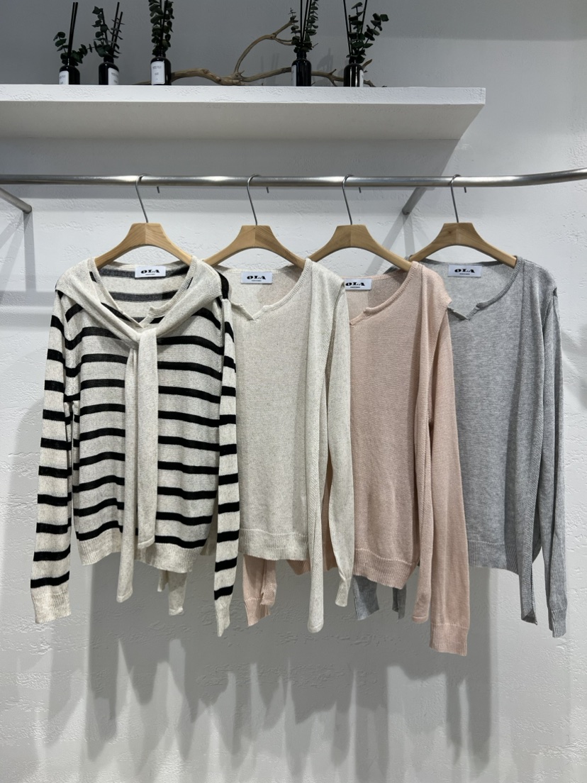 OLA韓國東大門代購女裝新品職業時尚26春夏休閑人氣針織衫mellor/OLA針織衫