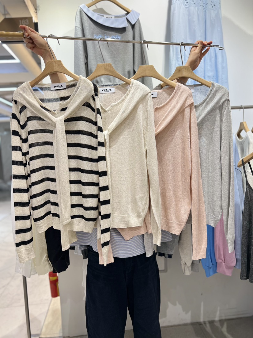 OLA韓國東大門代購女裝新品職業時尚26春夏休閑人氣針織衫mellor/OLA針織衫