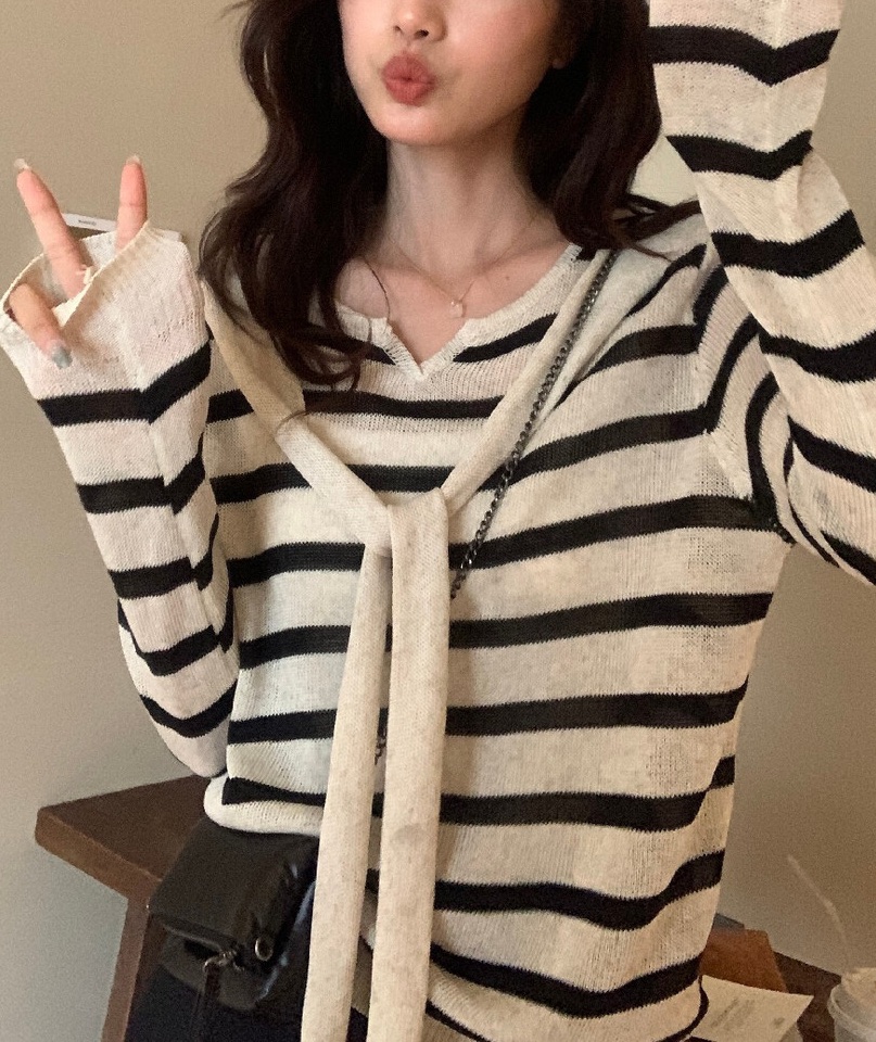 OLA韓國東大門代購女裝新品職業時尚26春夏休閑人氣針織衫mellor/OLA針織衫