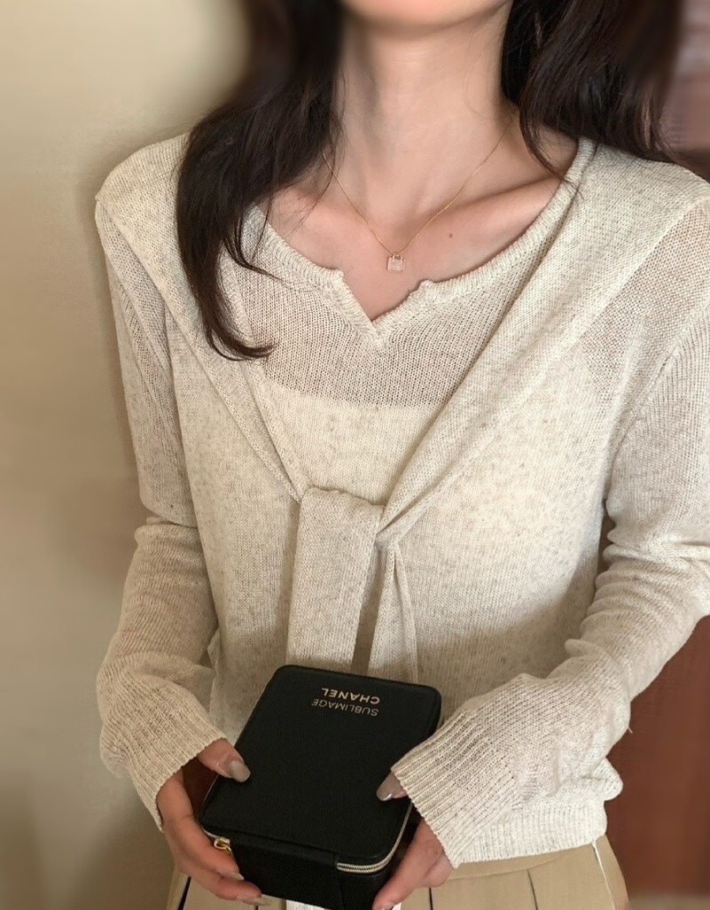 OLA韓國東大門代購女裝新品職業時尚26春夏休閑人氣針織衫mellor/OLA針織衫