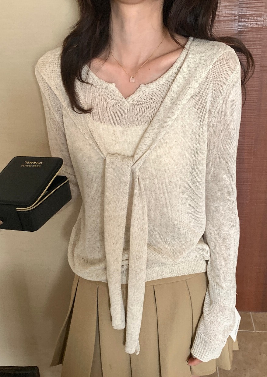 OLA韓國東大門代購女裝新品職業時尚26春夏休閑人氣針織衫mellor/OLA針織衫