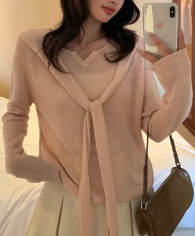 OLA韓國東大門代購女裝新品職業時尚26春夏休閑人氣針織衫mellor/OLA針織衫