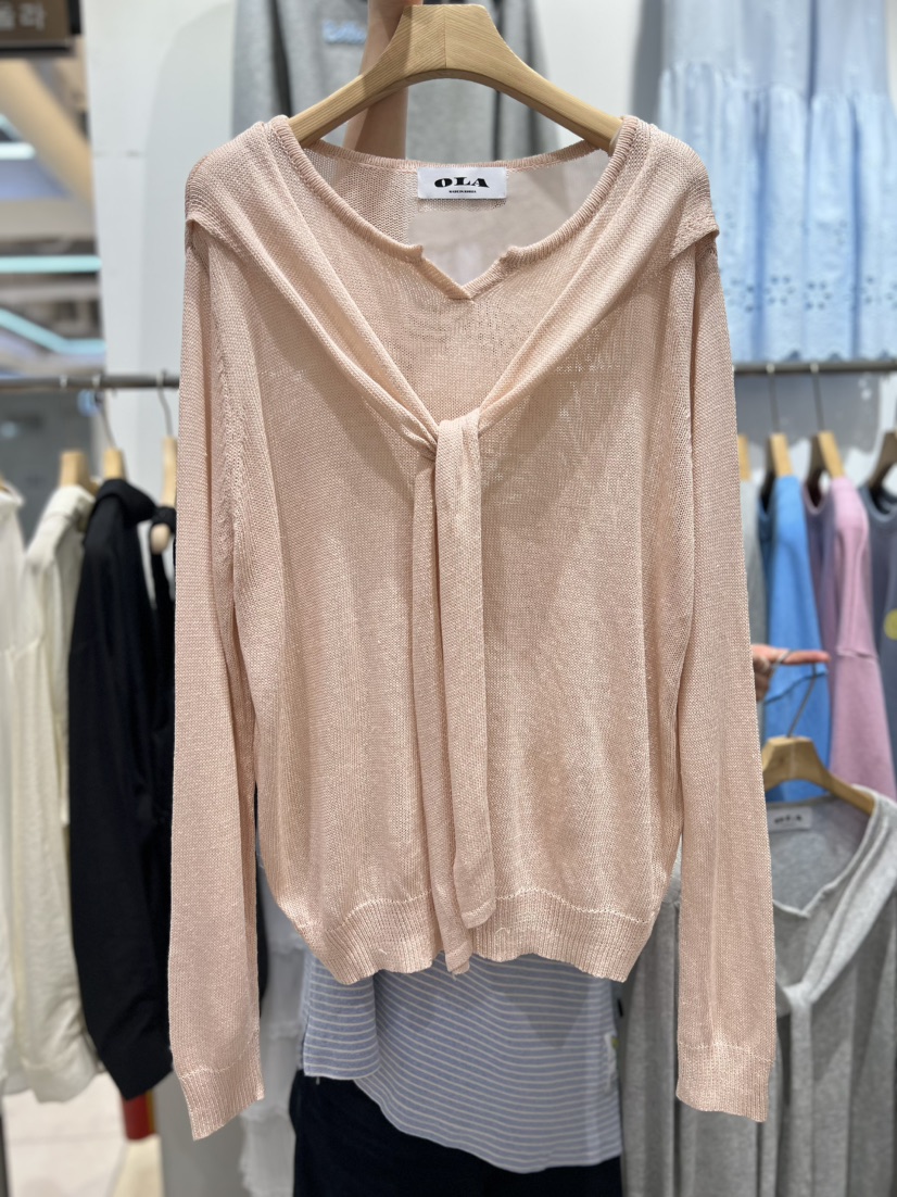 OLA韓國東大門代購女裝新品職業時尚26春夏休閑人氣針織衫mellor/OLA針織衫圖色3