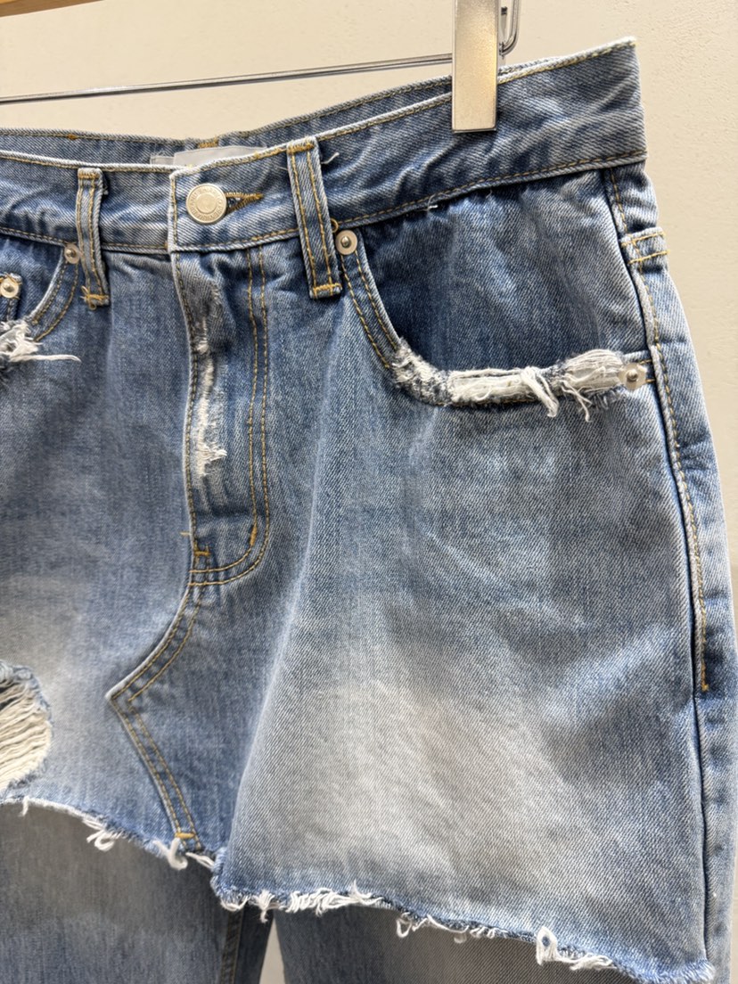 SHIRRING韓國東大門直郵女士新品26春夏人氣熱賣牛仔褲復古SHIRRING牛仔褲