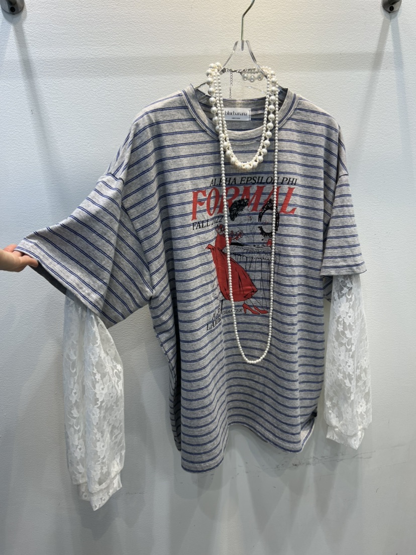 BLUE BANANA韓國東大門代購女士新款推薦長袖T恤不含飾品BLUE BANANA長袖T恤圖色2