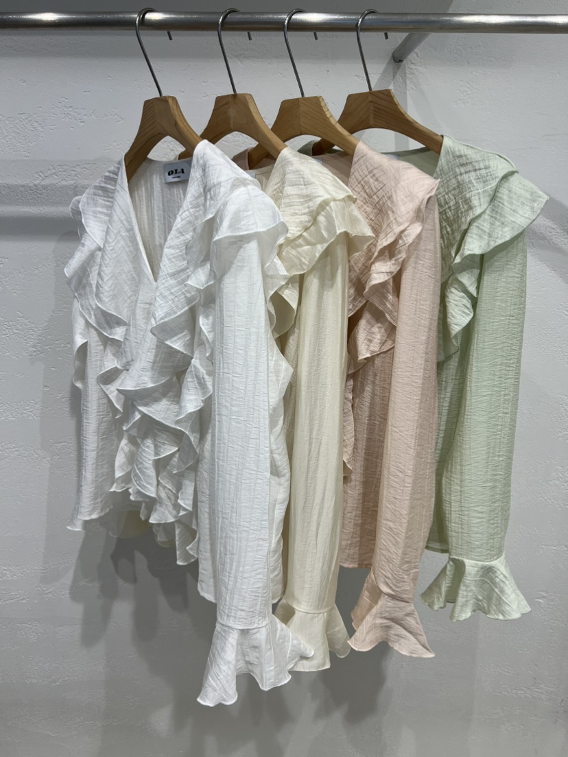 OLA韓國東大門代購女士新品休閑26春夏熱賣人氣襯衫蕾絲衫mellor/OLA襯衫/蕾絲衫