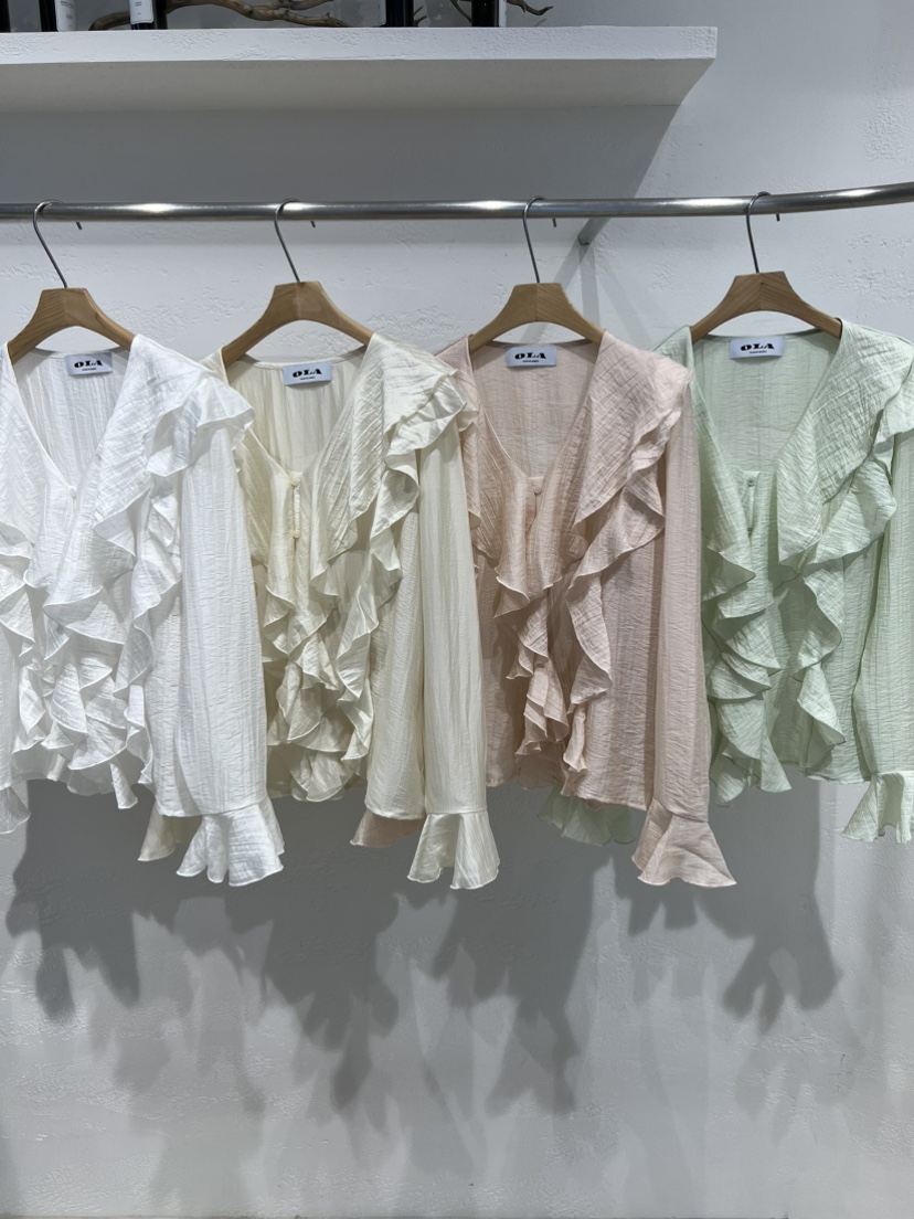 OLA韓國東大門代購女士新品休閑26春夏熱賣人氣襯衫蕾絲衫mellor/OLA襯衫/蕾絲衫