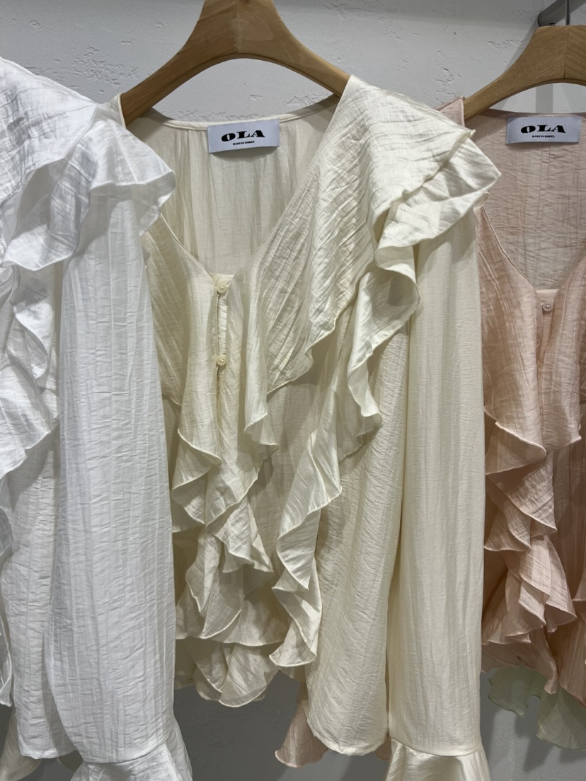 OLA韓國東大門代購女士新品休閑26春夏熱賣人氣襯衫蕾絲衫mellor/OLA襯衫/蕾絲衫