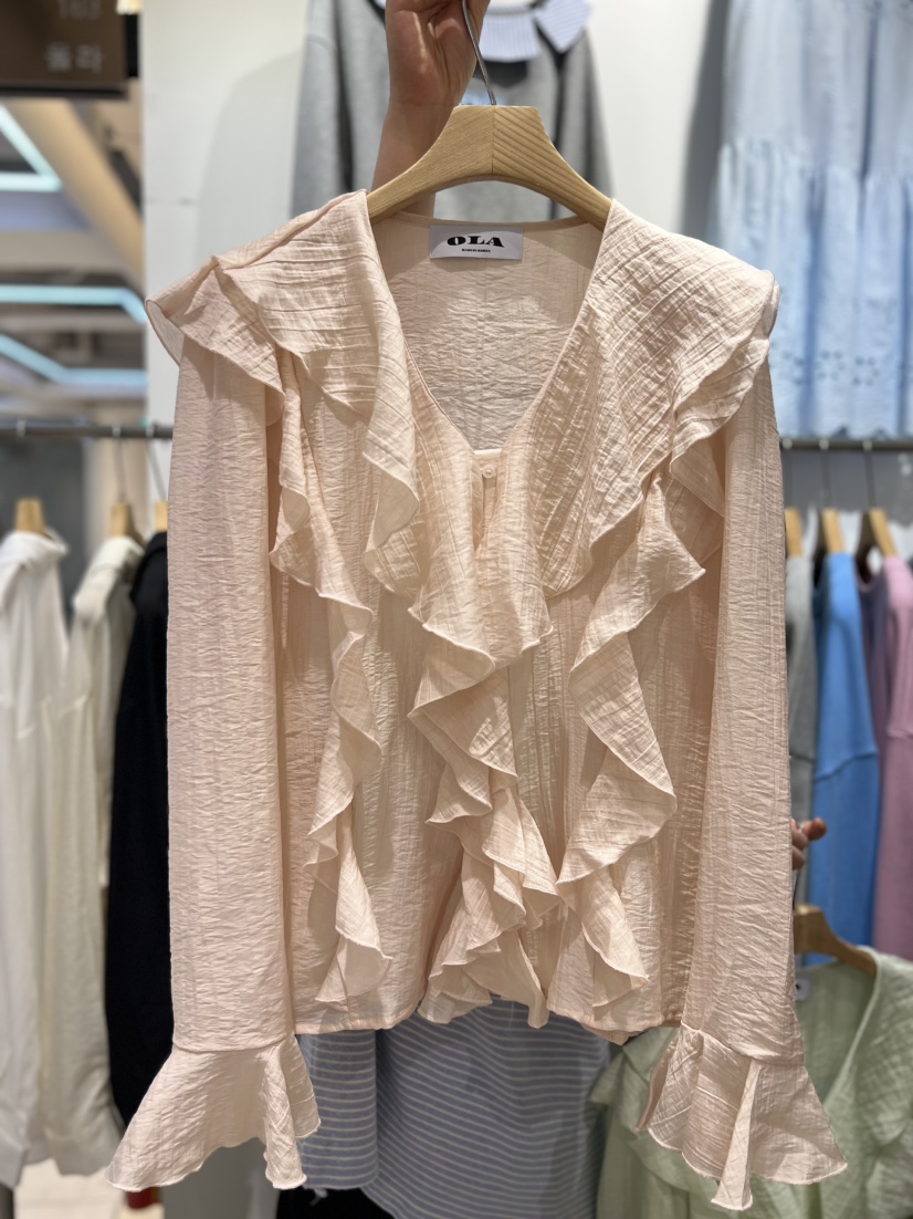 OLA韓國東大門代購女士新品休閑26春夏熱賣人氣襯衫蕾絲衫mellor/OLA襯衫/蕾絲衫圖色3