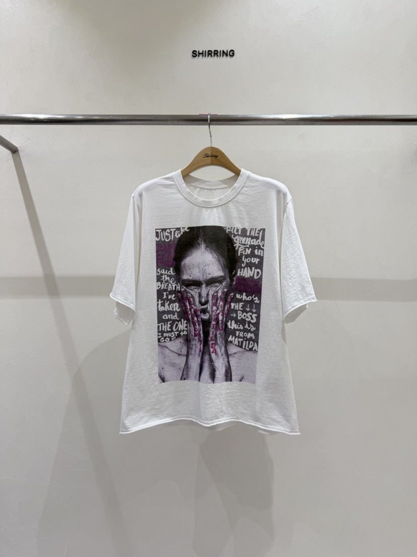 SHIRRING韓國東大門直郵女裝新款熱賣職業休閑人氣時尚T恤SHIRRINGT恤圖色1