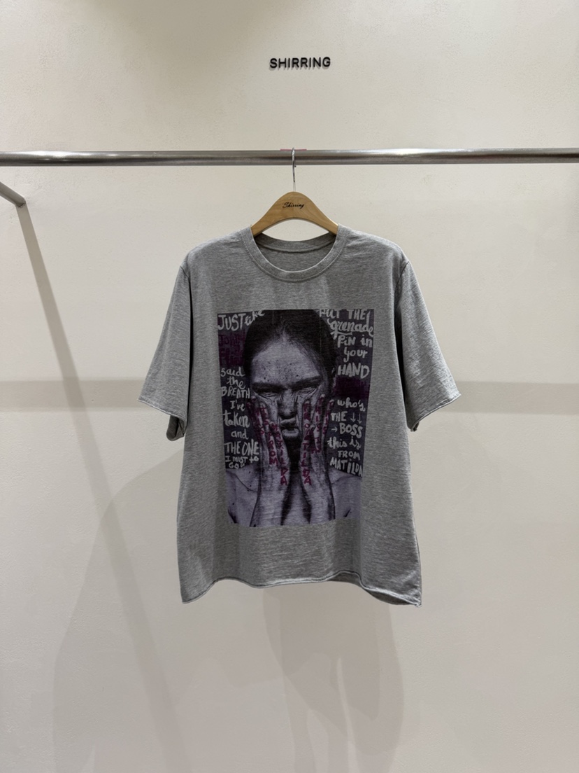 SHIRRING韓國東大門直郵女裝新款熱賣職業休閑人氣時尚T恤SHIRRINGT恤圖色2