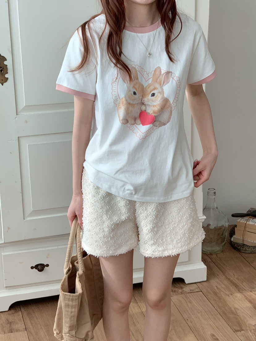 BEFORE SUNRISE韓國東大門直郵女士新品人氣時尚T恤兔子BEFORE SUNRISET恤