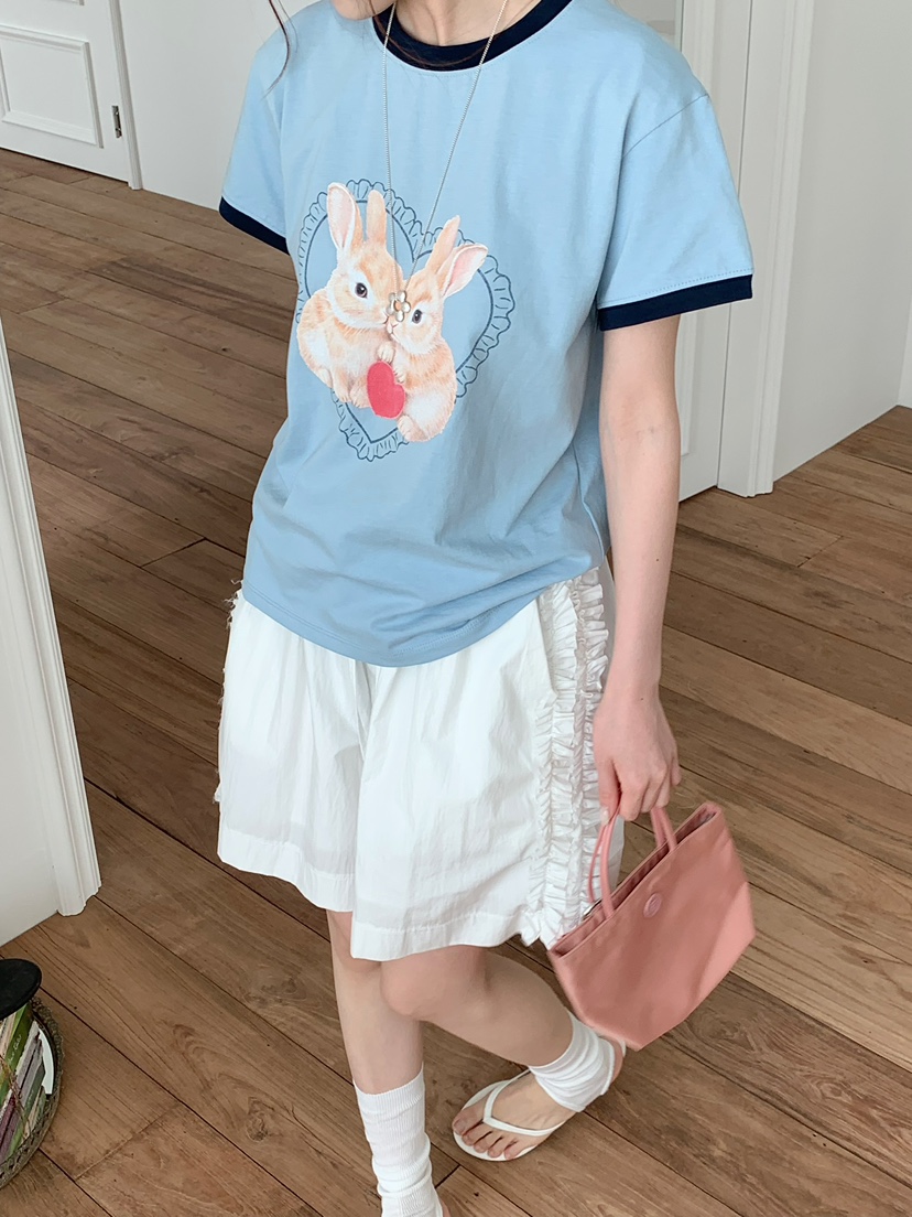 BEFORE SUNRISE韓國東大門直郵女士新品人氣時尚T恤兔子BEFORE SUNRISET恤