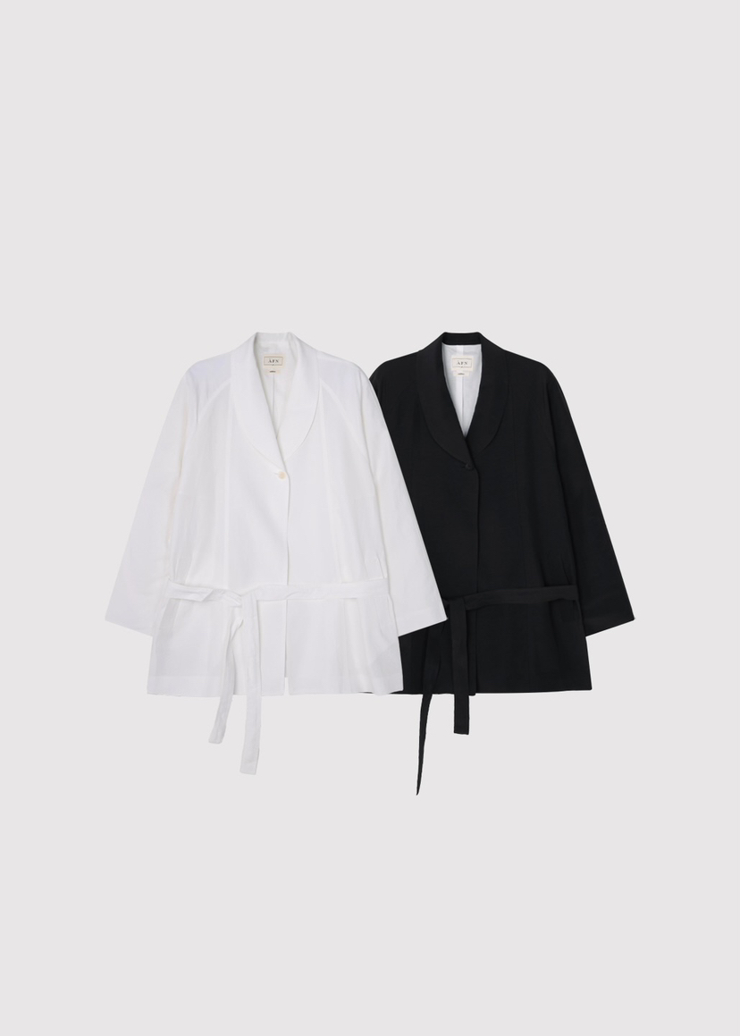 A Flan韓國東大門代購女士新品人氣推薦熱賣職業夾克亞麻AFN/FLAN EDITION夾克