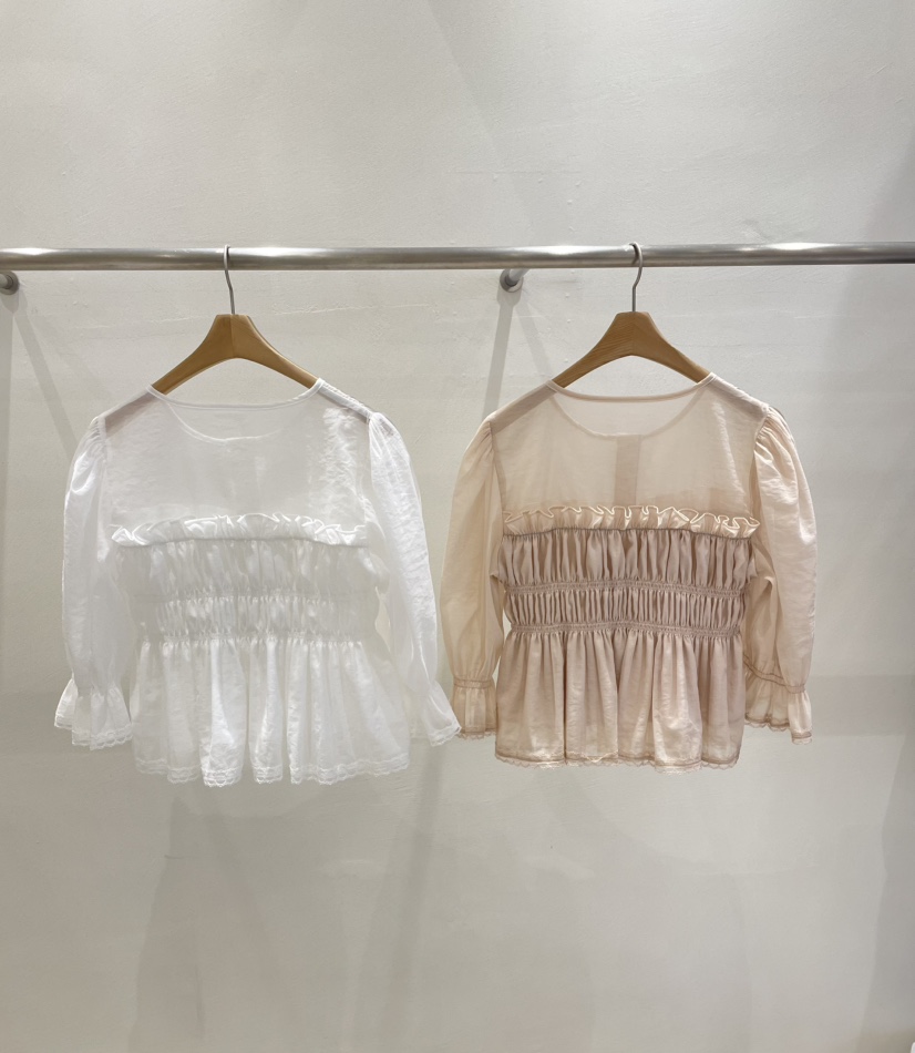 MUSK韓國代購女士新款人氣推薦熱賣26春夏時尚襯衫蕾絲衫MUSK襯衫/蕾絲衫