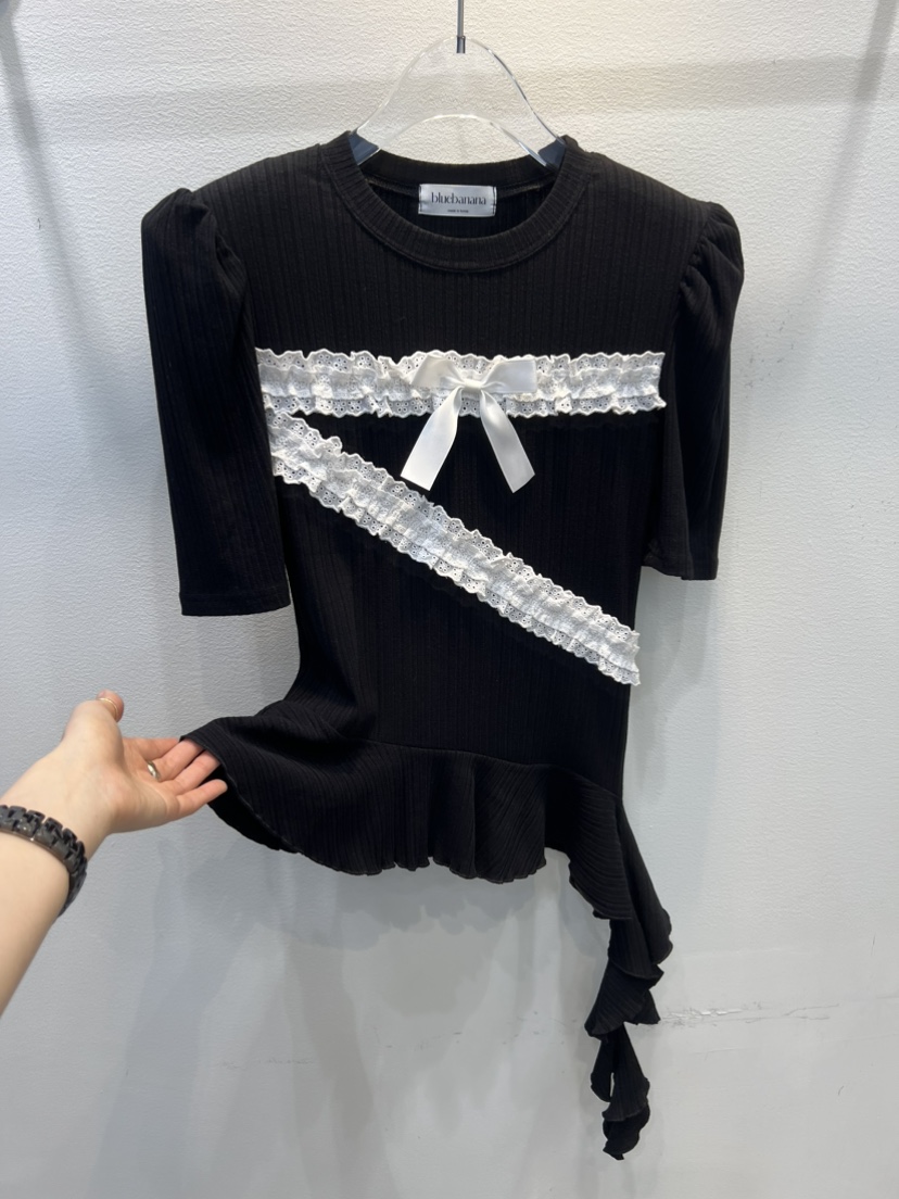 BLUE BANANA韓國東大門代購女士新品職業時尚T恤不含飾品BLUE BANANAT恤圖色3