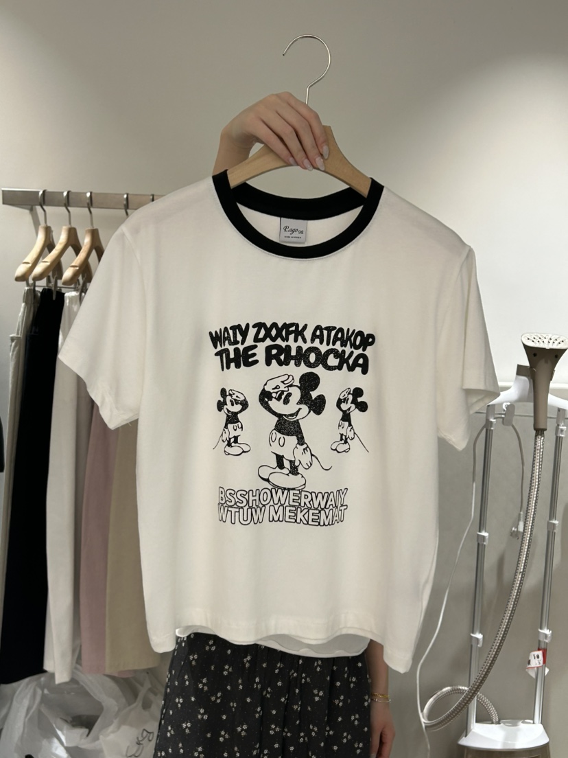 PEPPER-L韓國直郵女裝新品休閑人氣時尚職業推薦26春夏T恤PEPPERT恤圖色1