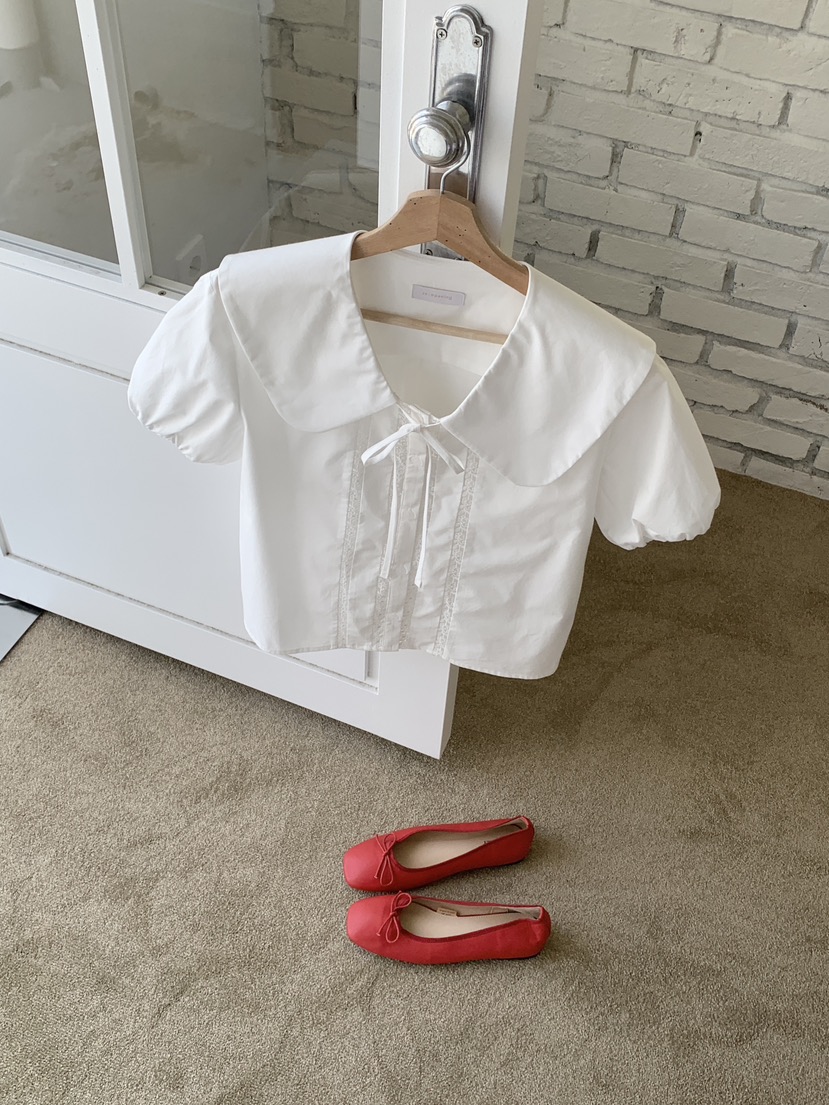 RE:OPENING韓國直郵女裝新品時尚職業熱賣休閑襯衫蕾絲衫RE:OPENING襯衫/蕾絲衫