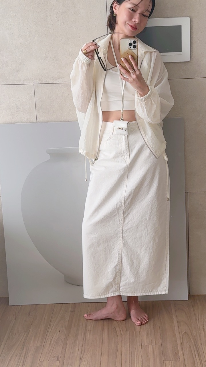 BUTTER-P韓國東大門直郵女士新款休閑人氣26春夏職業長裙BUTTER-P長裙