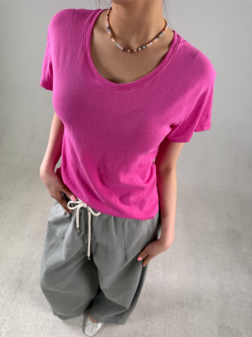 SHIRRING韓國直郵女裝新款人氣26春夏職業推薦時尚休閑T恤SHIRRINGT恤