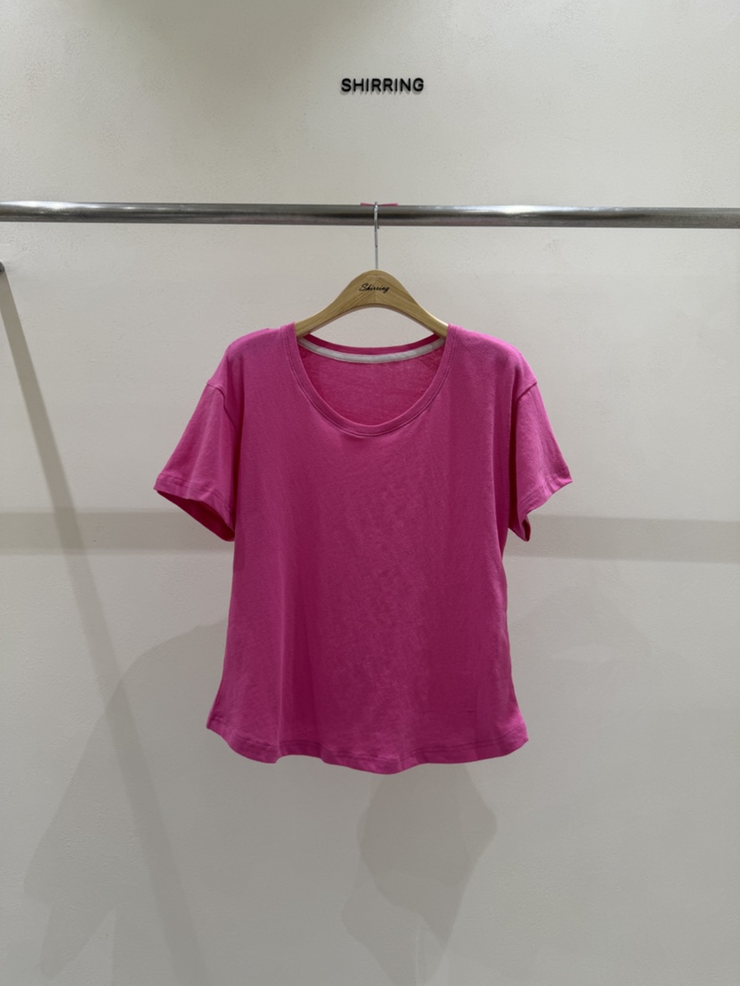 SHIRRING韓國直郵女裝新款人氣26春夏職業推薦時尚休閑T恤SHIRRINGT恤圖色1