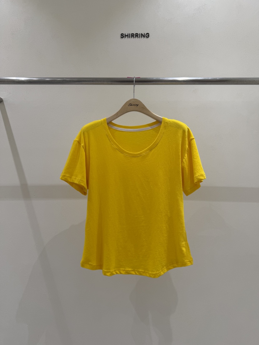 SHIRRING韓國直郵女裝新款人氣26春夏職業推薦時尚休閑T恤SHIRRINGT恤圖色2
