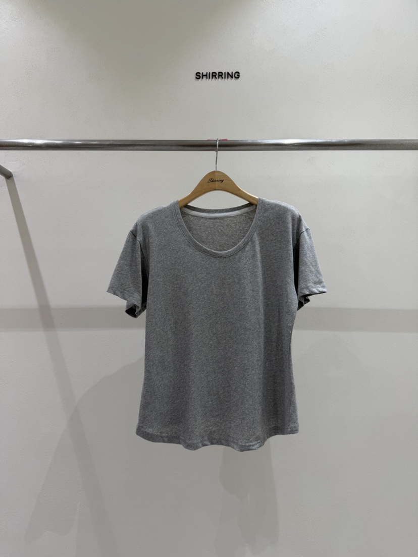 SHIRRING韓國直郵女裝新款人氣26春夏職業推薦時尚休閑T恤SHIRRINGT恤圖色3