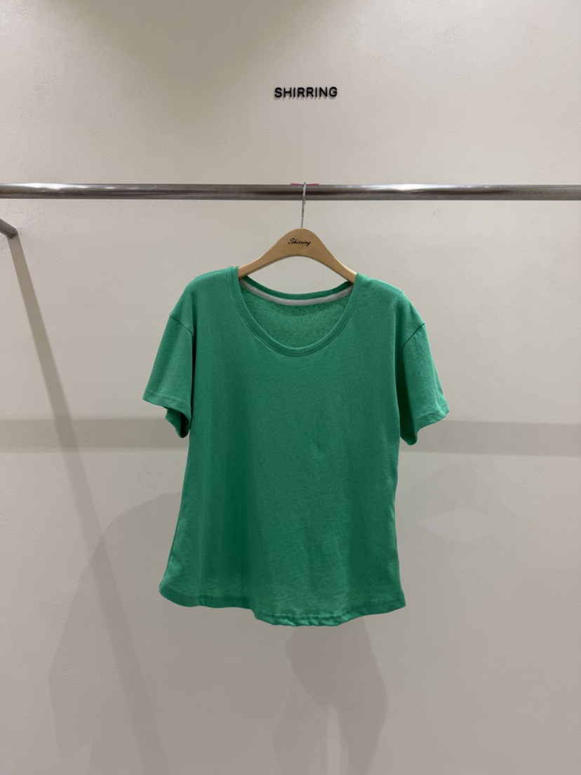 SHIRRING韓國直郵女裝新款人氣26春夏職業推薦時尚休閑T恤SHIRRINGT恤圖色4