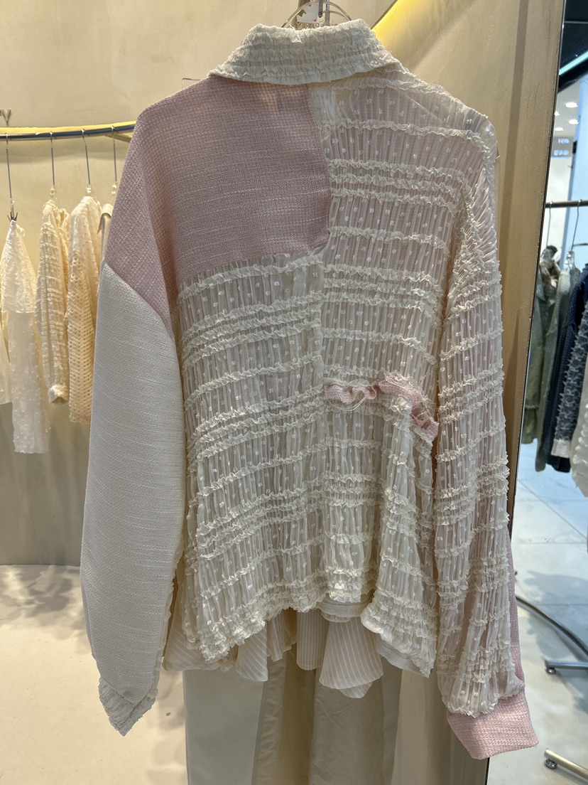 ECHOPARTY韓國東大門代購女裝新品職業26春夏時尚襯衫蕾絲衫ECHOPARTY襯衫/蕾絲衫