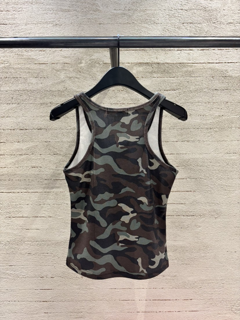 SUGAR CASE韓國東大門直郵女士新品職業休閑吊帶背心迷彩SUGAR CASE吊帶/背心