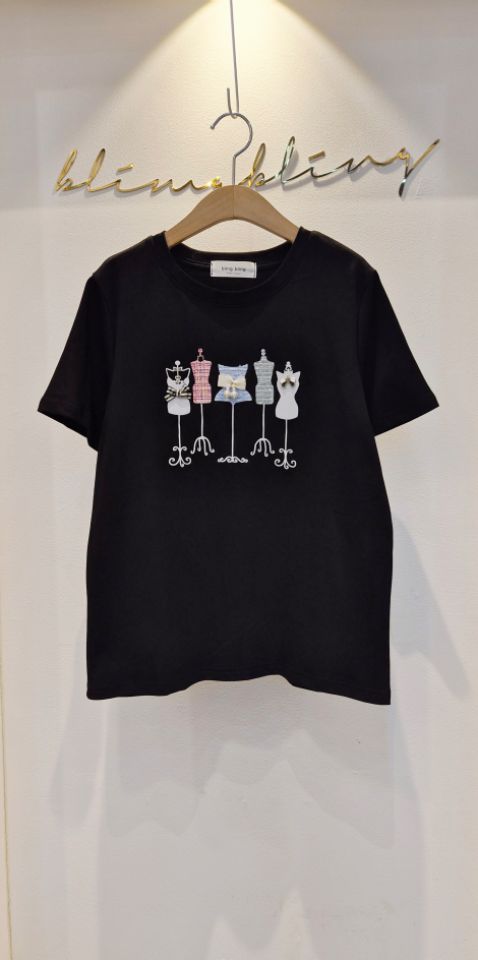 RICO/BLING BLING-S韓國直郵實拍女裝新品休閑熱賣T恤RICO/BLING BLING-ST恤圖色2