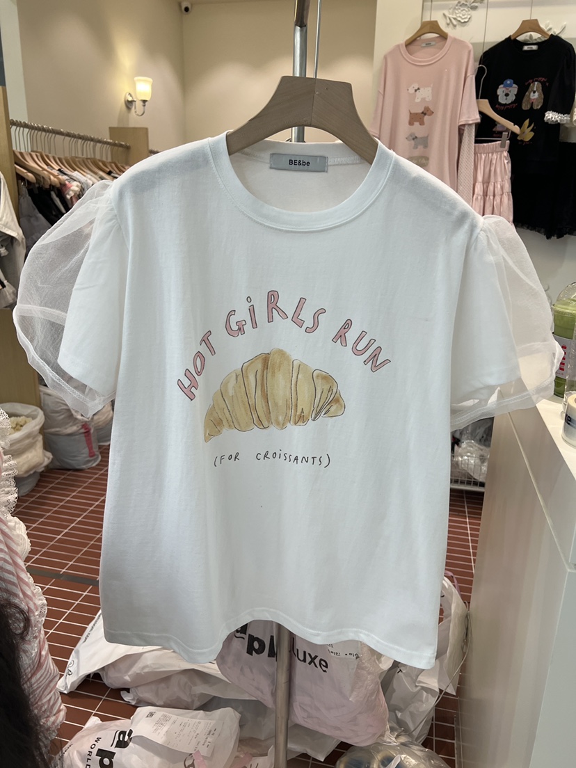 BE&amp;BE韓國東大門直郵女士新款推薦人氣26春夏熱賣T恤BE&beT恤圖色1