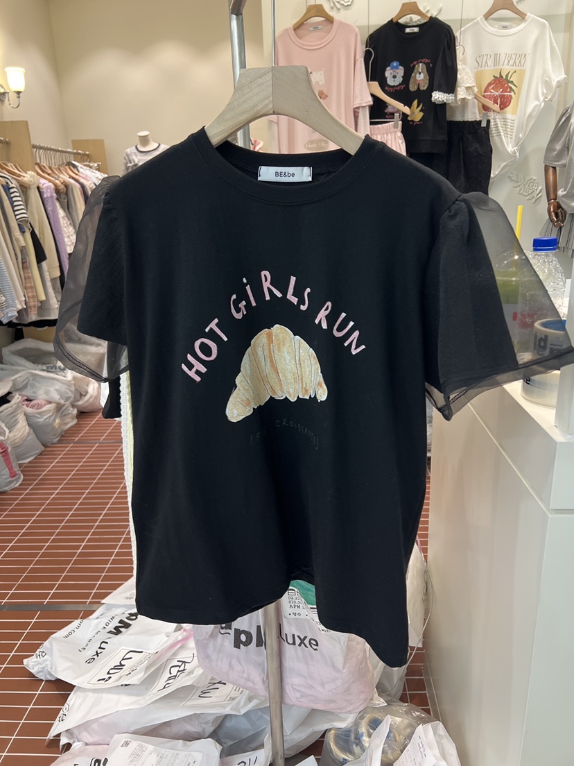 BE&amp;BE韓國東大門直郵女士新款推薦人氣26春夏熱賣T恤BE&beT恤圖色2