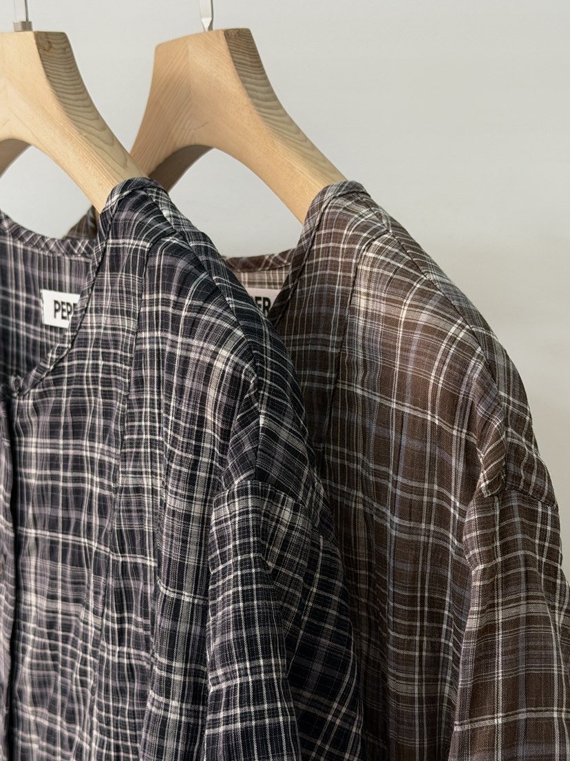 PEPPER-L韓國直郵實拍女士新品熱賣推薦人氣休閑襯衫蕾絲衫PEPPER襯衫/蕾絲衫