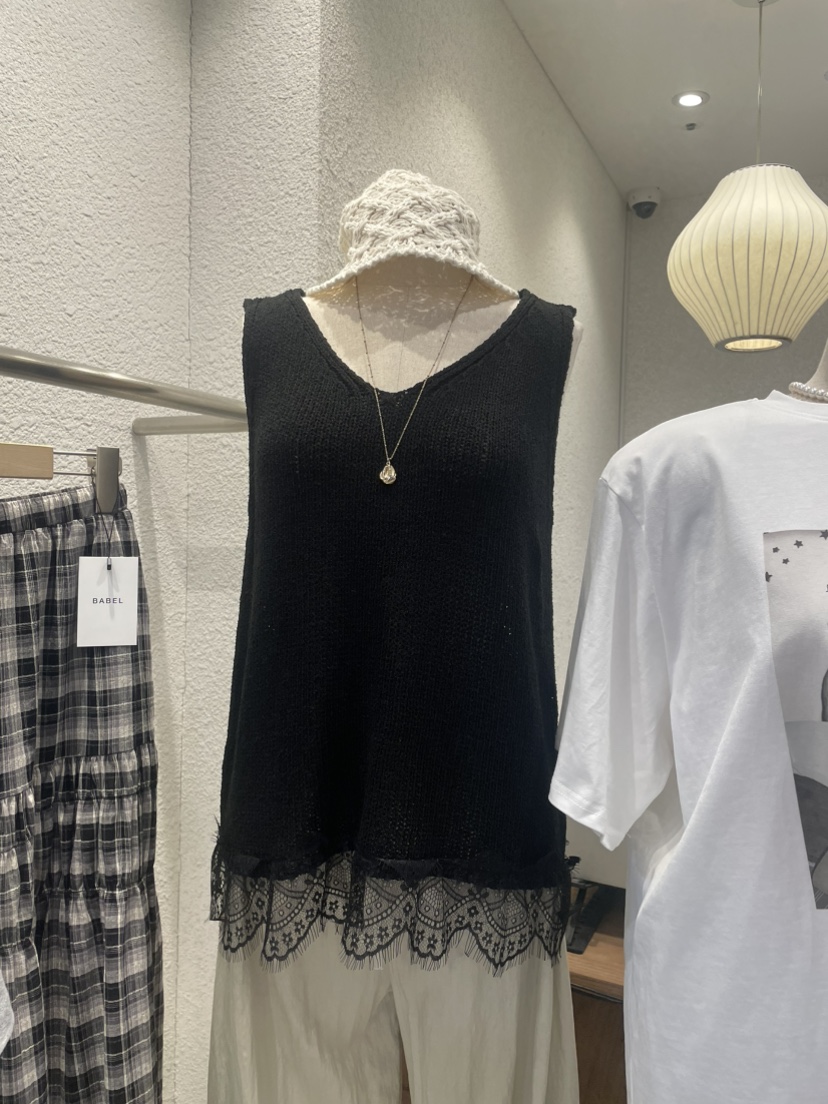 BABEL韓國東大門直郵女士新品時尚人氣職業休閑吊帶背心蕾絲BABEL吊帶/背心