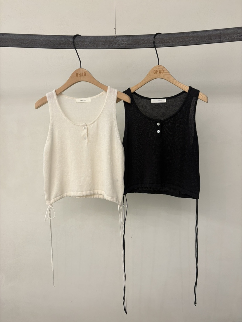 OHAO韓國直郵實拍女裝新款26春夏職業推薦休閑時尚吊帶背心OHAO/HA MONG吊帶/背心