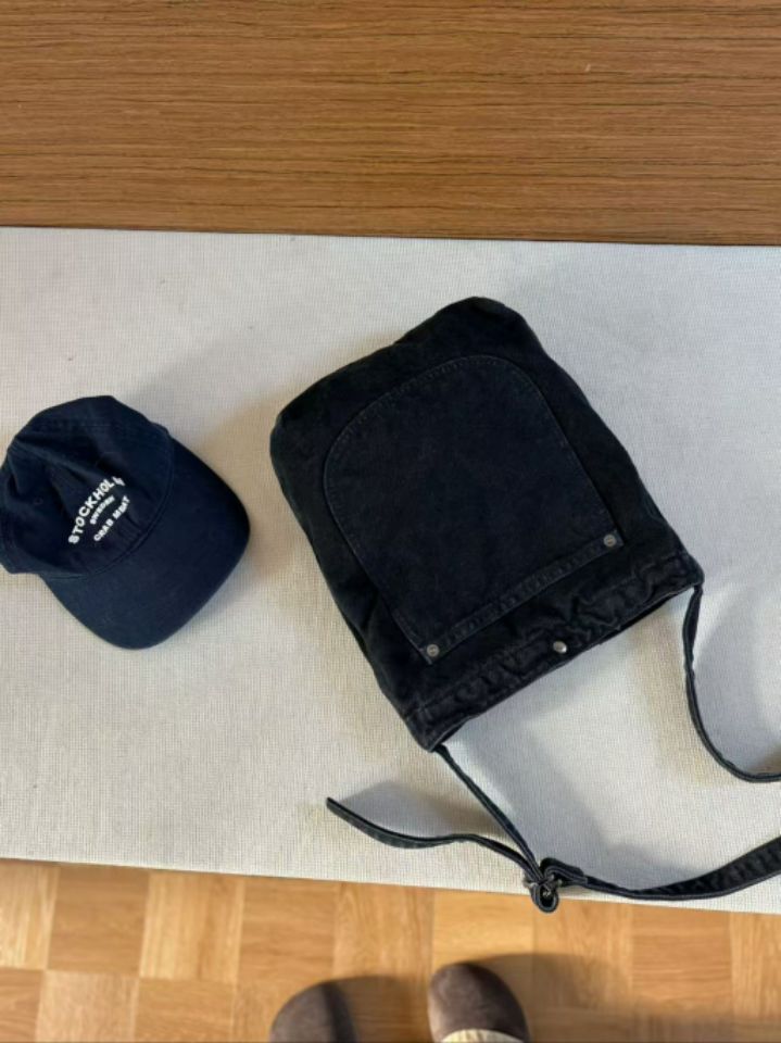 TROUVAILLE韓國東大門直郵女士新品人氣單肩斜跨包口袋水洗TROUVAILLE單肩/斜跨包