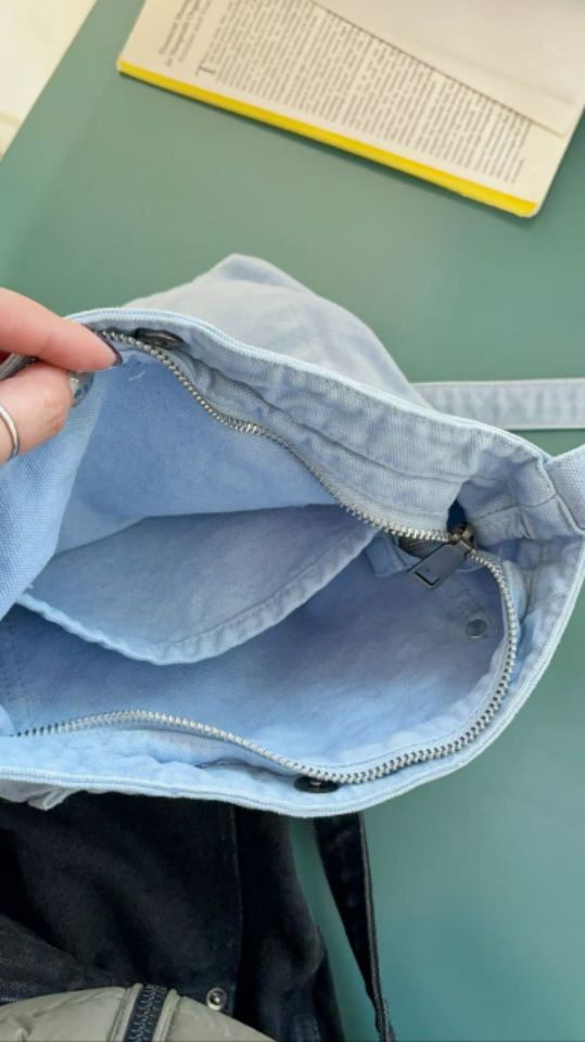 TROUVAILLE韓國東大門直郵女士新品人氣單肩斜跨包口袋水洗TROUVAILLE單肩/斜跨包