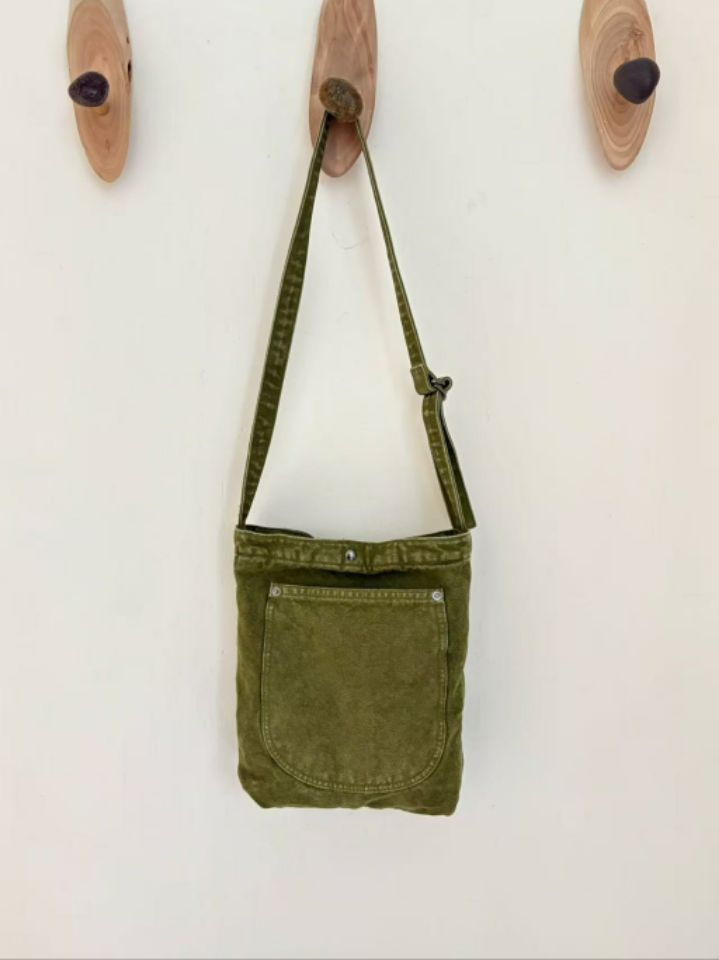 TROUVAILLE韓國東大門直郵女士新品人氣單肩斜跨包口袋水洗TROUVAILLE單肩/斜跨包圖色1